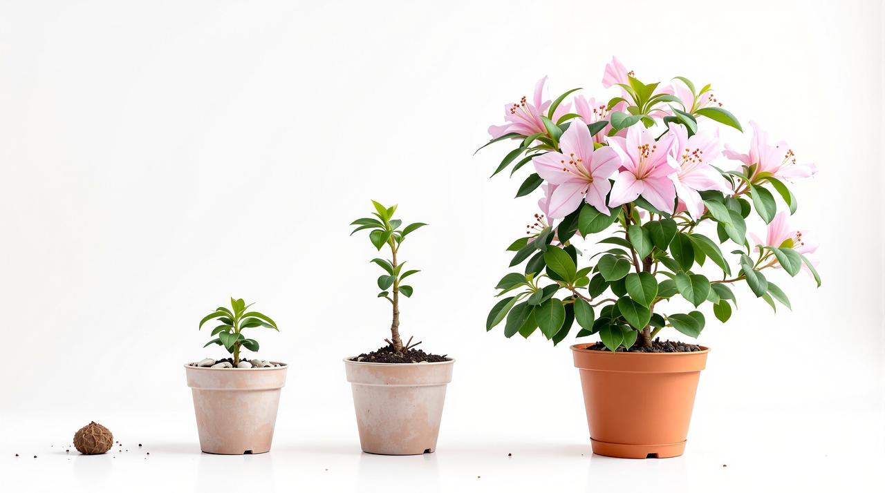 乐乐动漫 - 杜鹃花种子到开花的365天